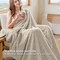 Beige Throw Blanket for Couch - Super Soft Cozy Blankets for Women Girls, Cute Small Fleece Gift